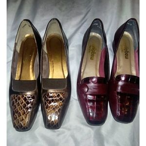 2Pair Sz.9 Womens Leather California Magdesian Sho